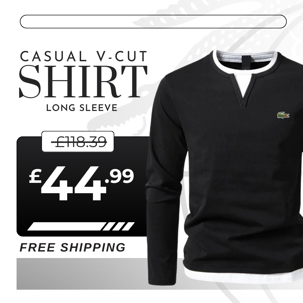 𝑳acoste Long-sleeve V-CUT Jumper